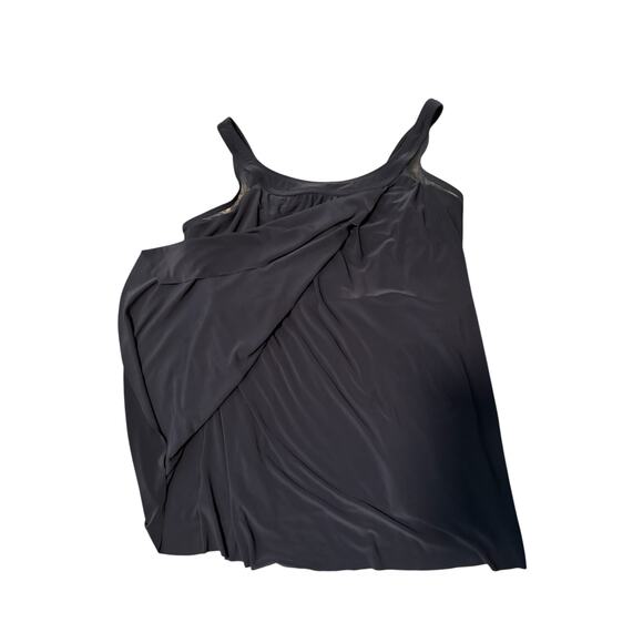 Magicsuit by Miraclesuit Swimwear Tankini Set Top 14DD & Bottom Size 14 Navy - Picture 4 of 11